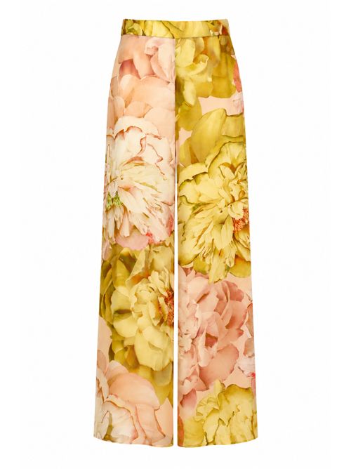 Pantalone a gamba larga in viscosa con stampa floreale Clips | E212 424300036